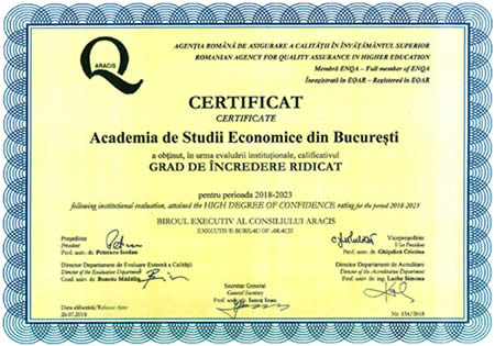 certificat ARACIS